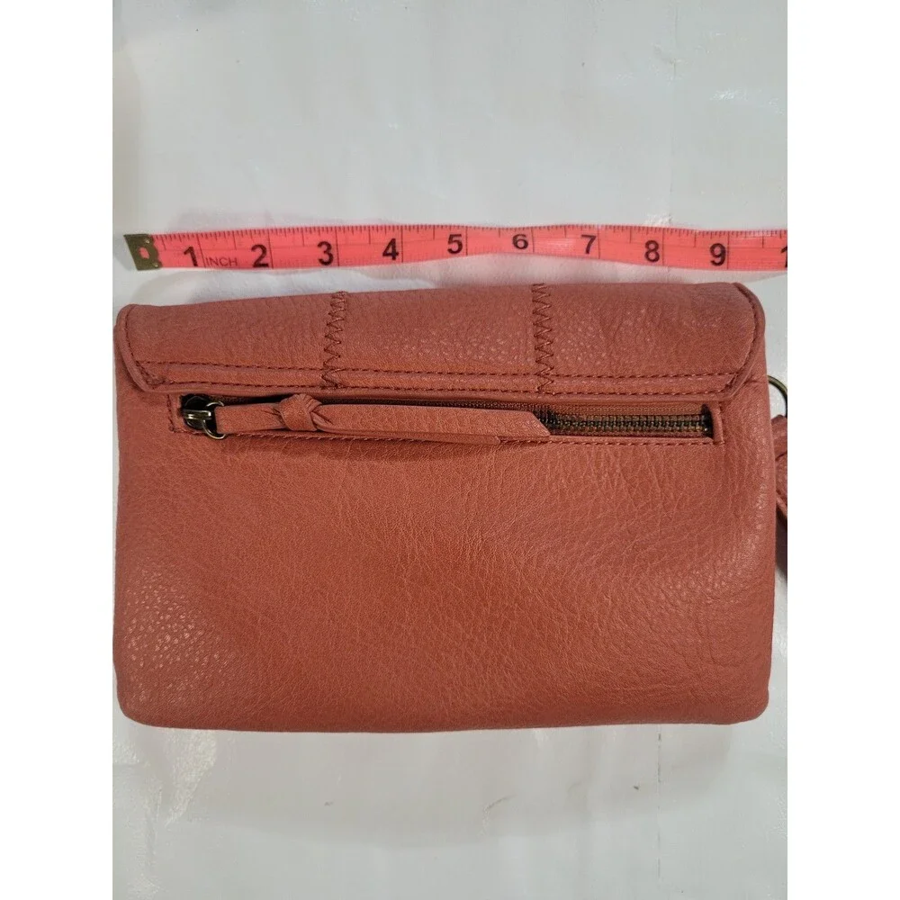 Market and Spruce orange leather small purse / handbag